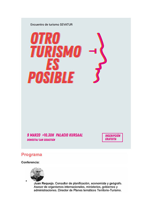 Descargar el programa de conferencia en PDF Otro turismo es posible